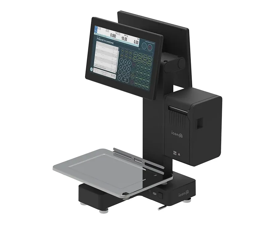 Bilancia touch screen con stampante di etichette